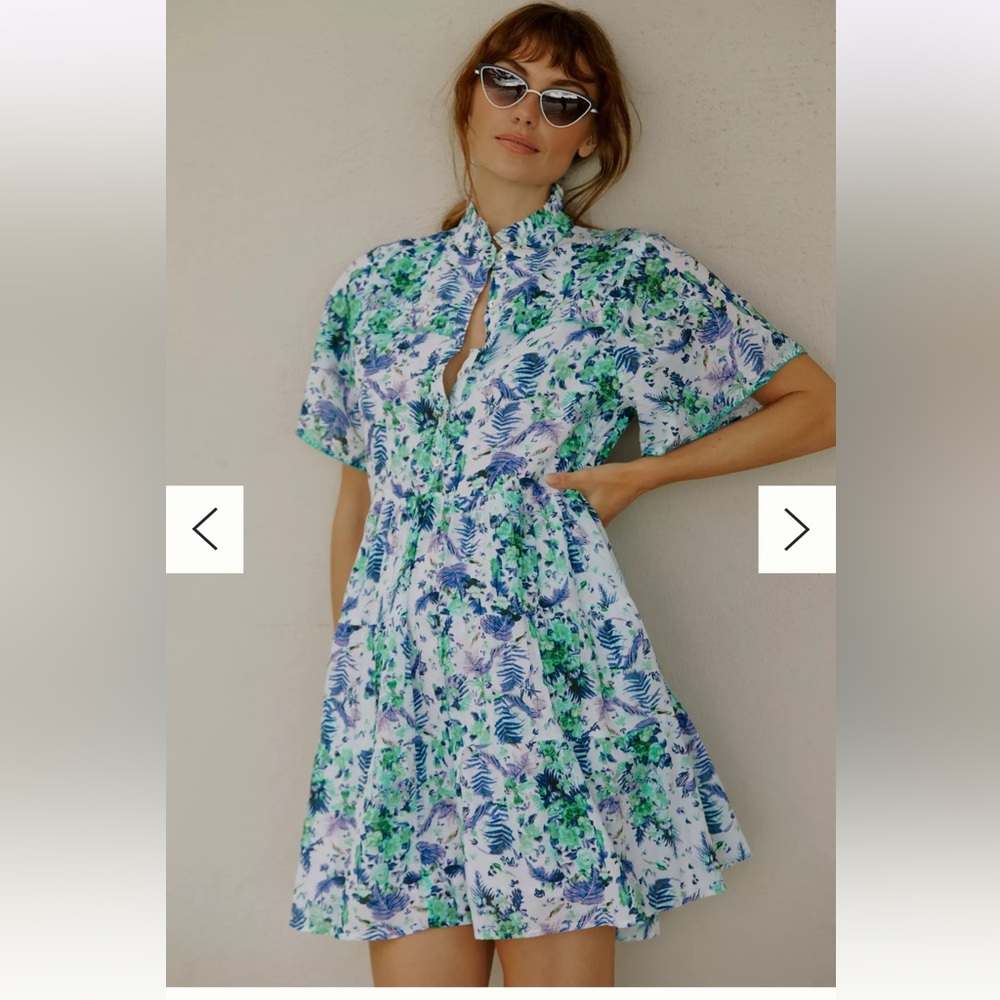 Anthropologie Ro's Garden Vibeka Mini Dress XS
